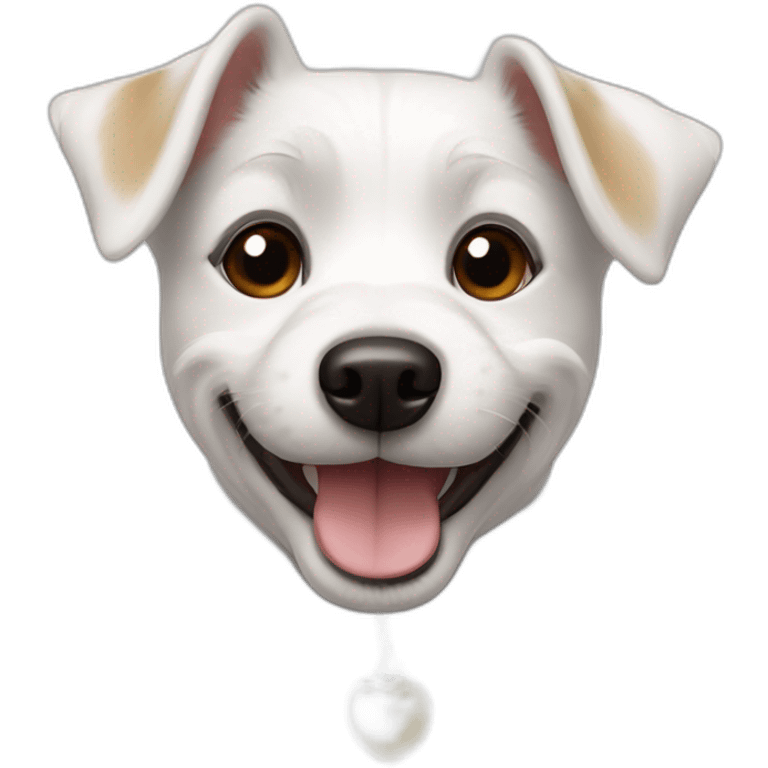 happy jack russel maltese dog emoji