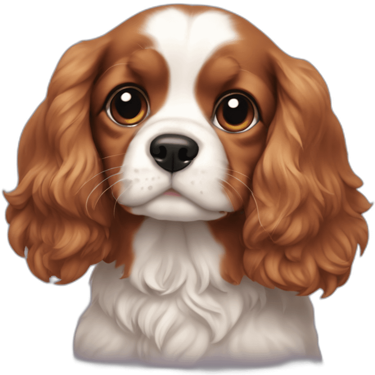 Ruby king charles puppy emoji