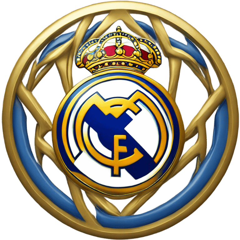 Real Madrid soccer logo emoji