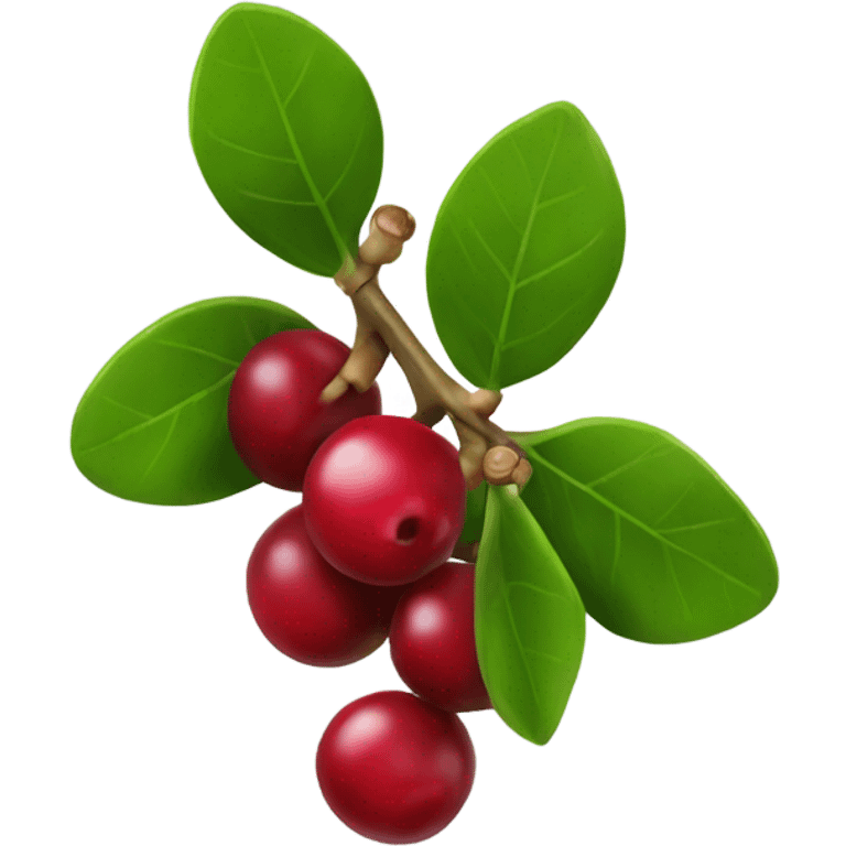 cowberry on a branch emoji