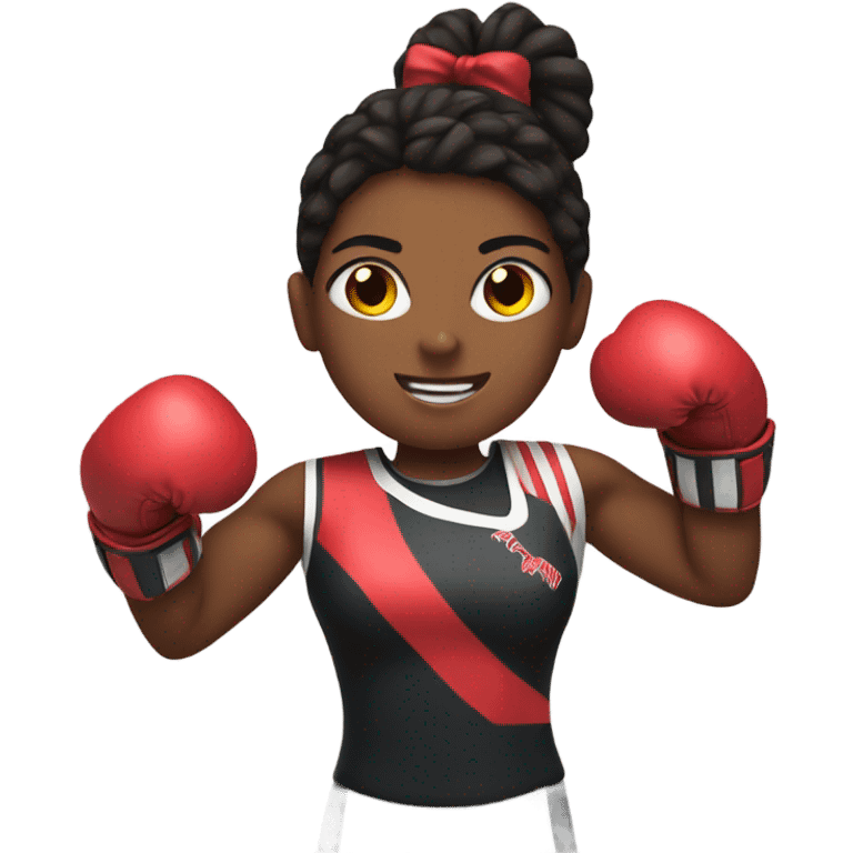 Cheerleader with boxing gloves  emoji