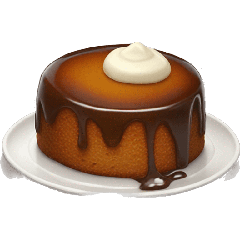 Sticky toffee pudding emoji