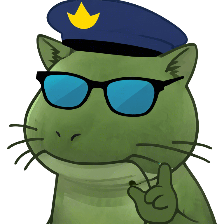 Cat with sunglasses emoji