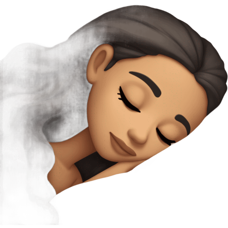 Ariana Grande sleeping emoji