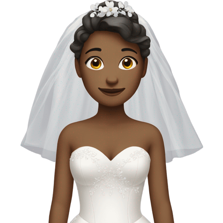 Girl in wedding dress emoji