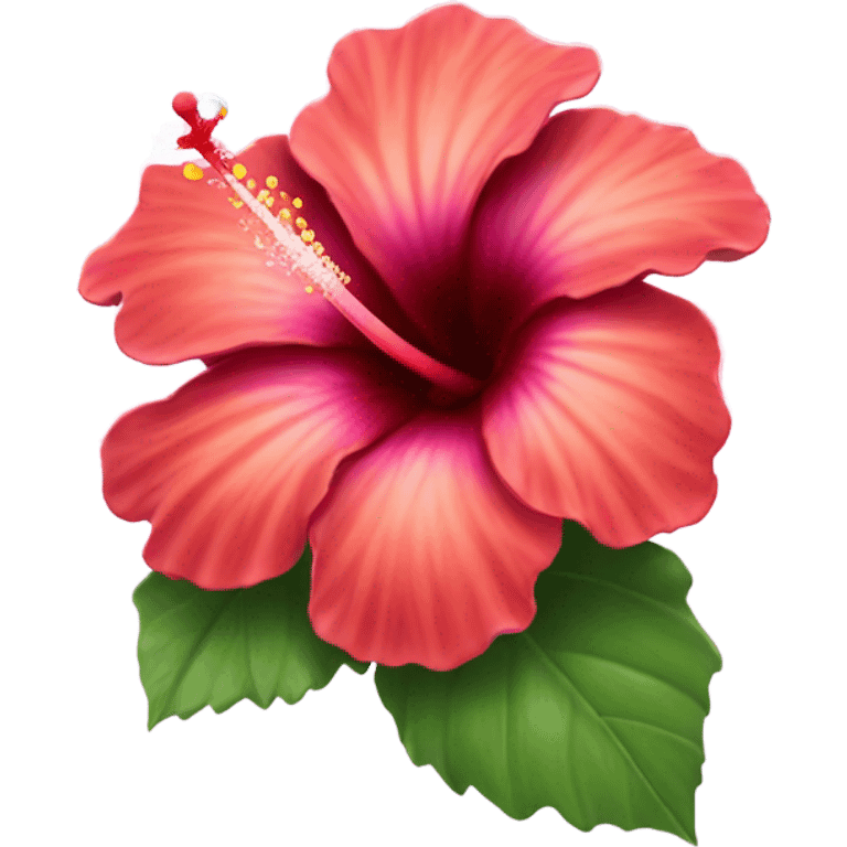 hibiscus with water droplets on it emoji