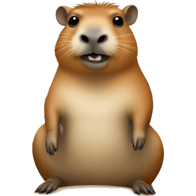 Capybara on surf board emoji