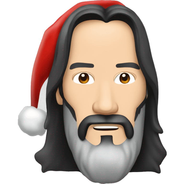 keanu reeves as santa claus emoji