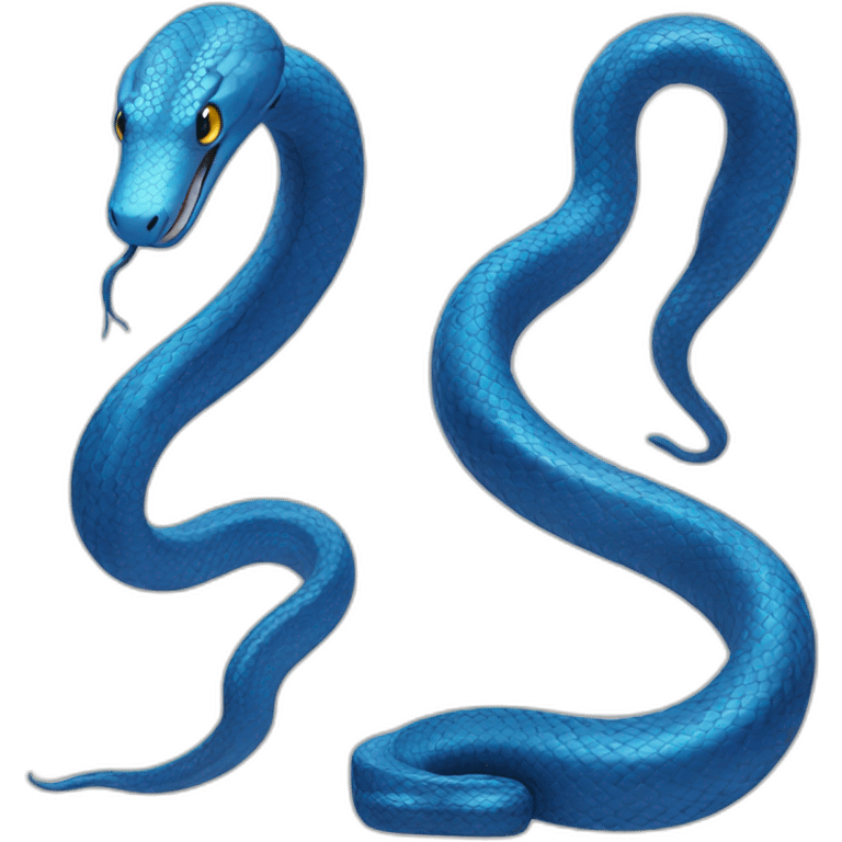 Blue-snake emoji