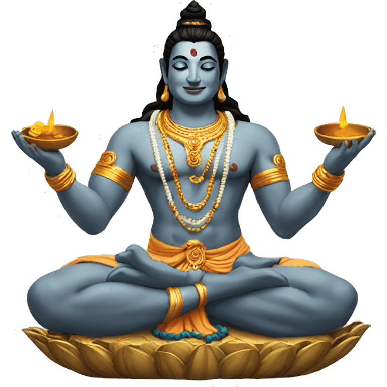 Shiva giving blessings  emoji