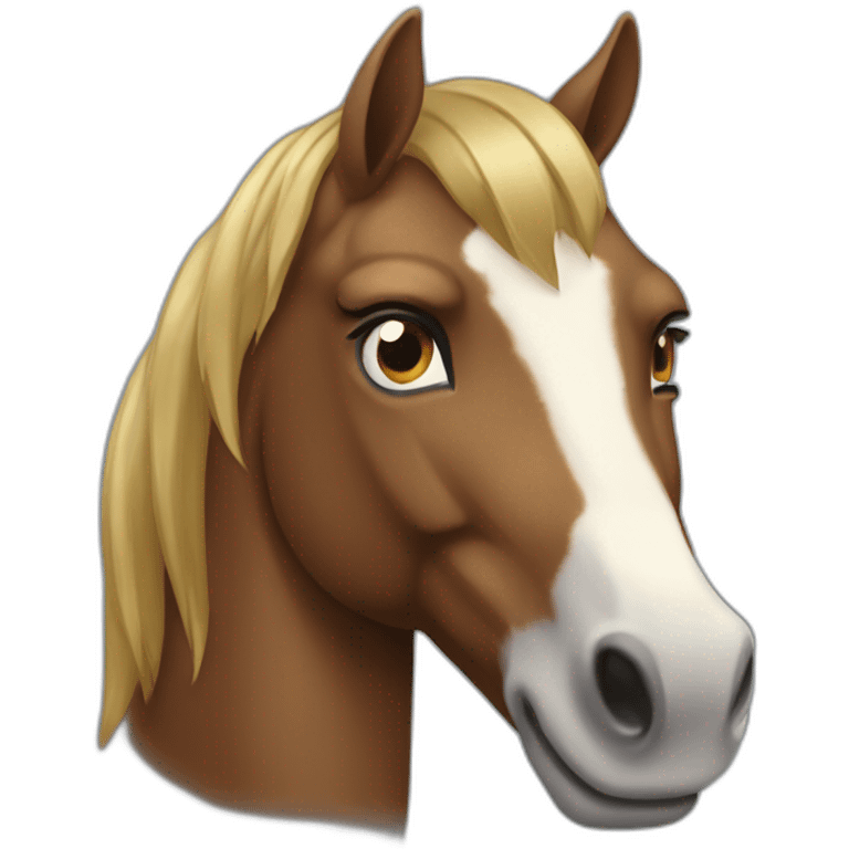 Cheval drole emoji