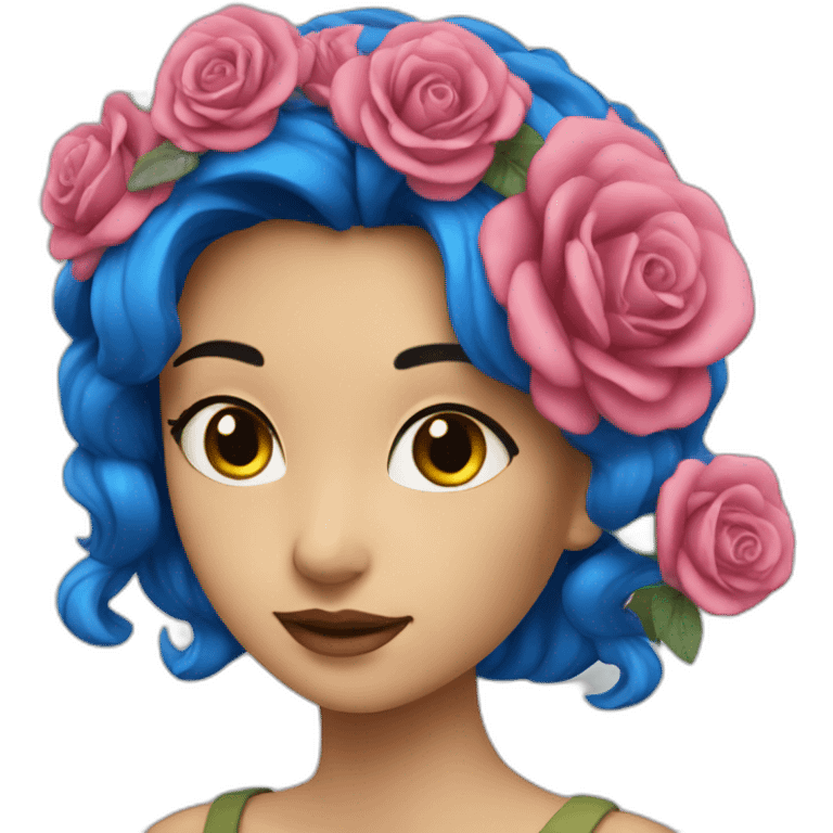 rosa azul emoji