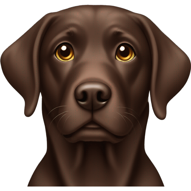 Chocolate Labrador emoji