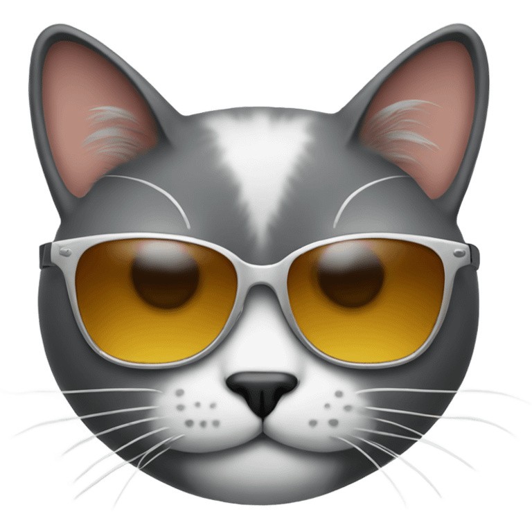 Cat with sunglasses  emoji