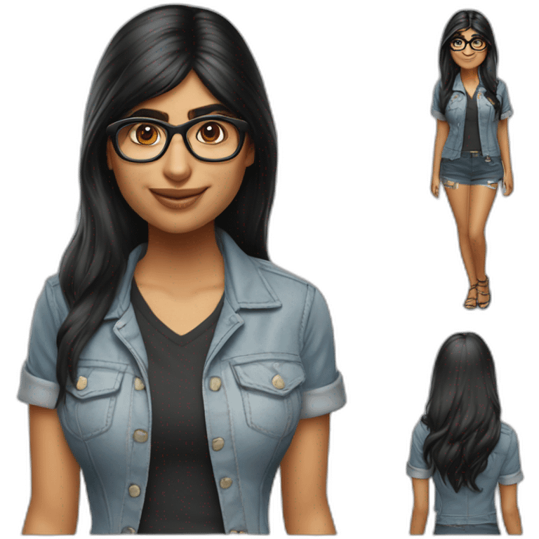 mia khalifa hyper réaliste emoji