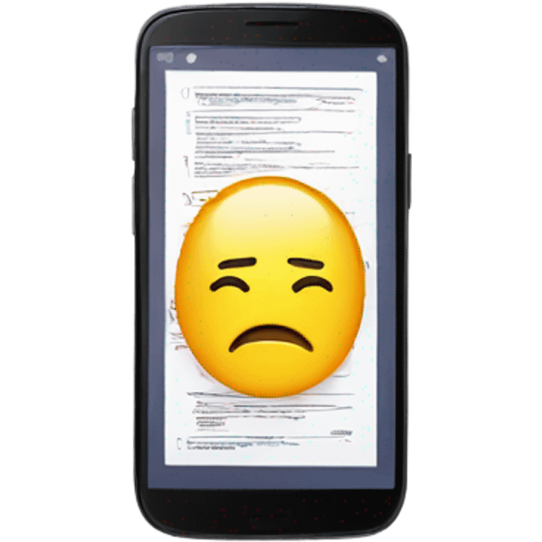 documents inside of a phone emoji