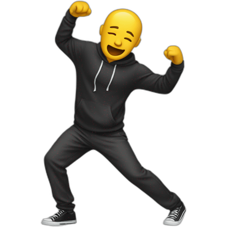 Someone dabing emoji