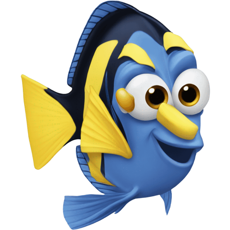 Dory with gloves emoji