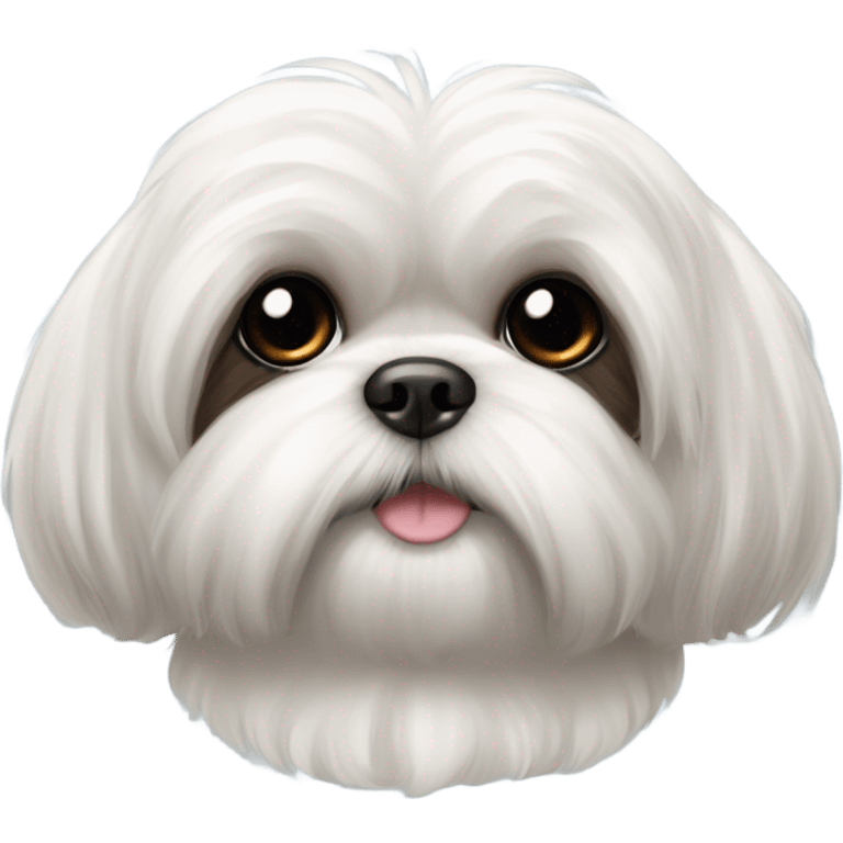 shih tzu white dog emoji