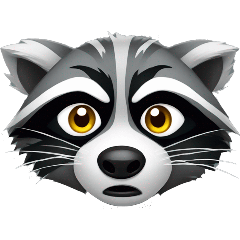 angry annoying raccoon emoji