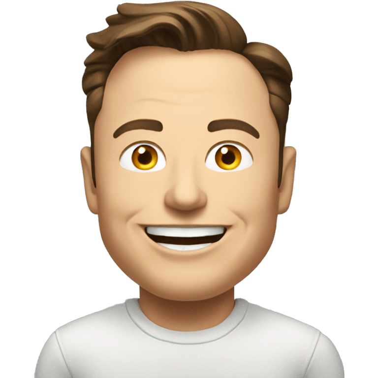 Elon musk happy emoji