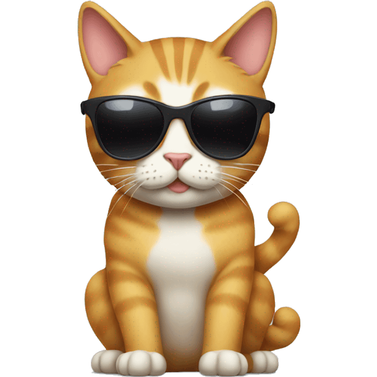 Cat with sunglasses emoji