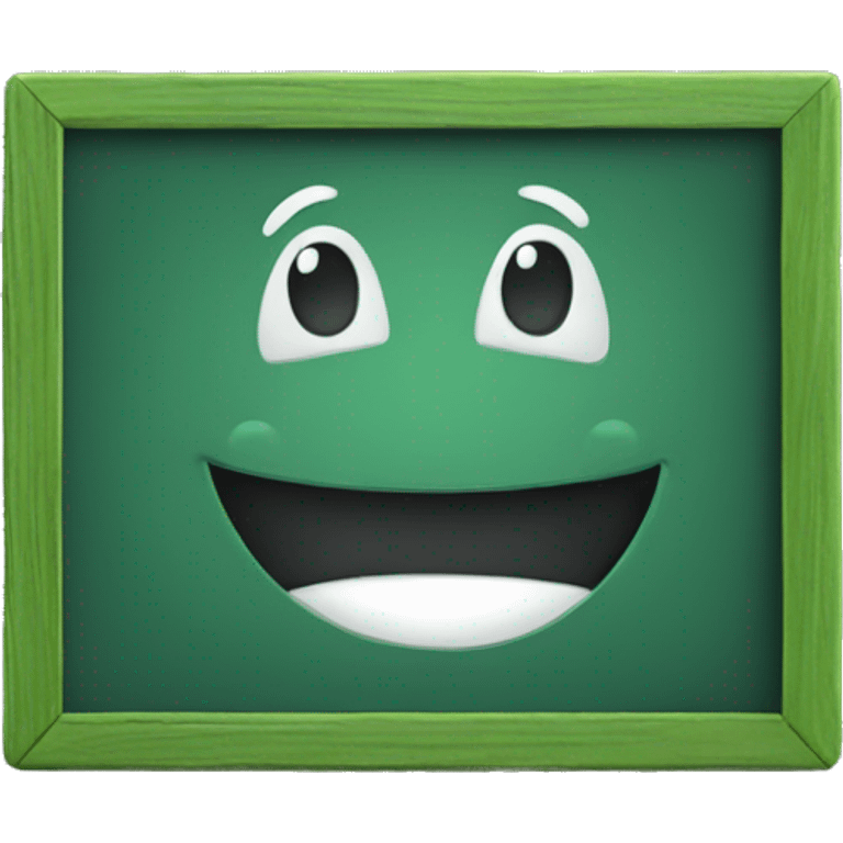 Green chalk board  emoji