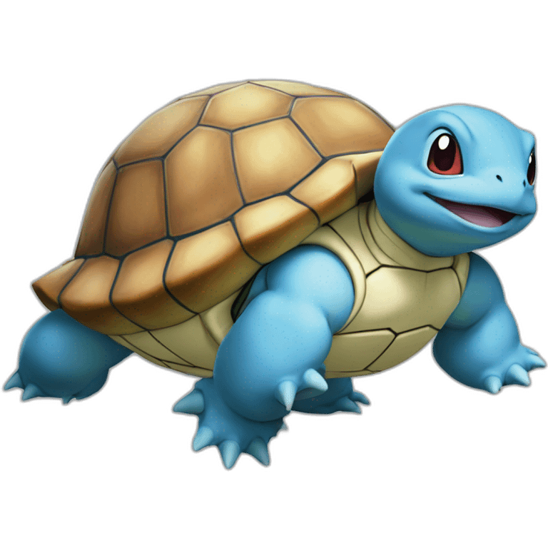 Squirtle on Blastoise's back emoji