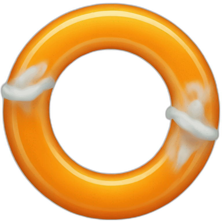 front of orange ring emoji