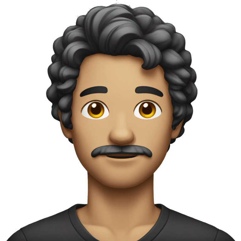 Homme noir avec cheveux courts  emoji