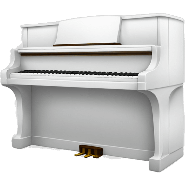 White Piano emoji