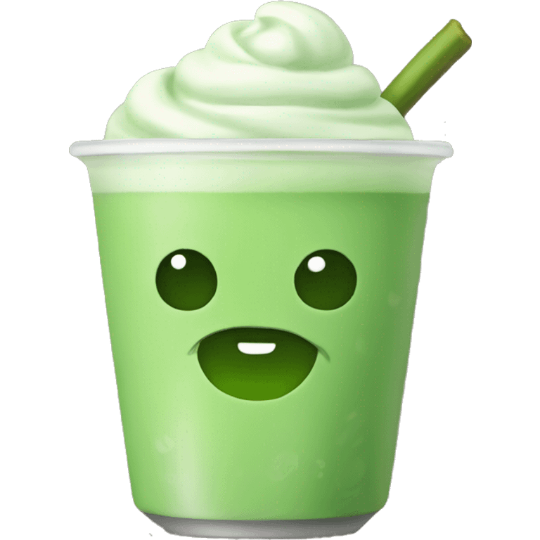 Matcha green boba emoji