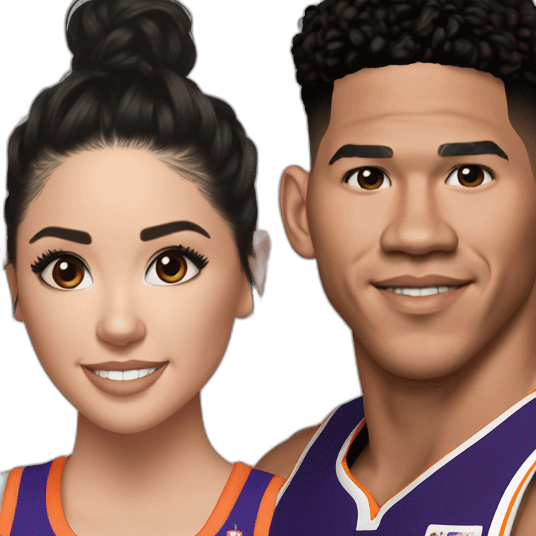 Devin booker with kendell jenner emoji