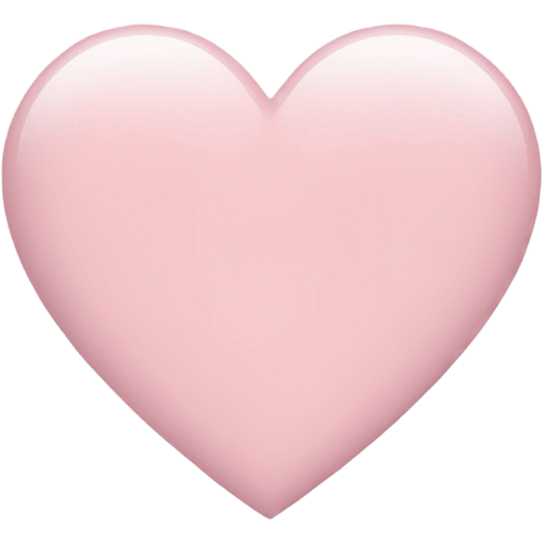 light pink heart with white border emoji