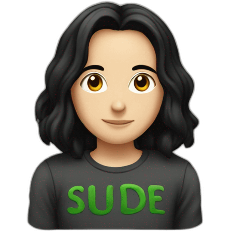 Severus Snape with "Sude" written on her T-shirt emoji