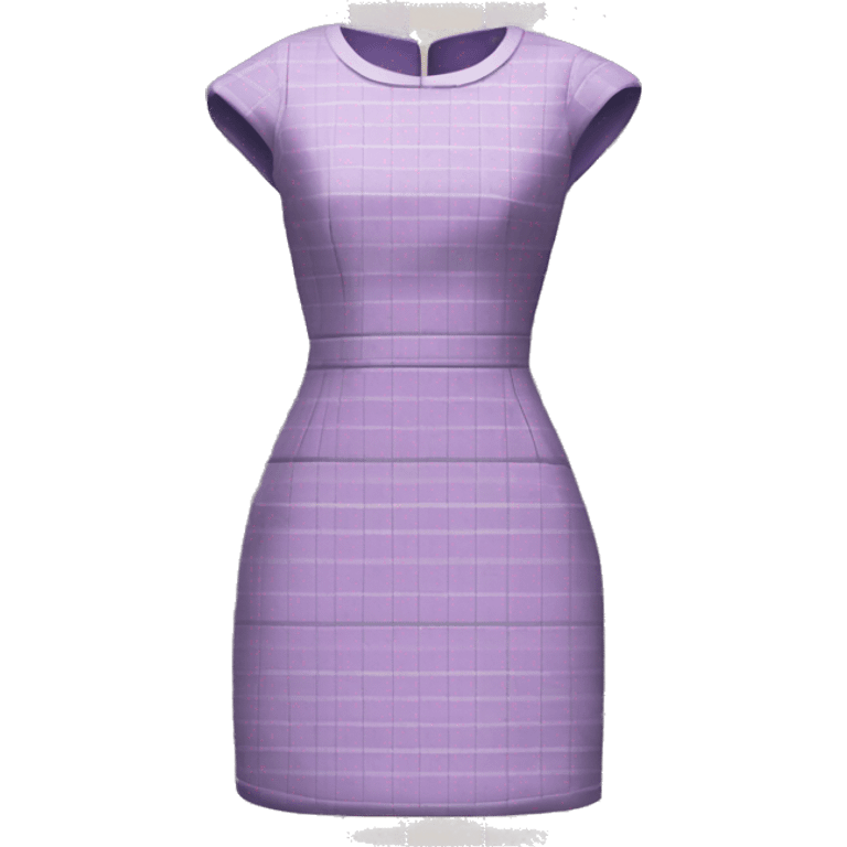 Lilac plaid tweed sheath dress emoji