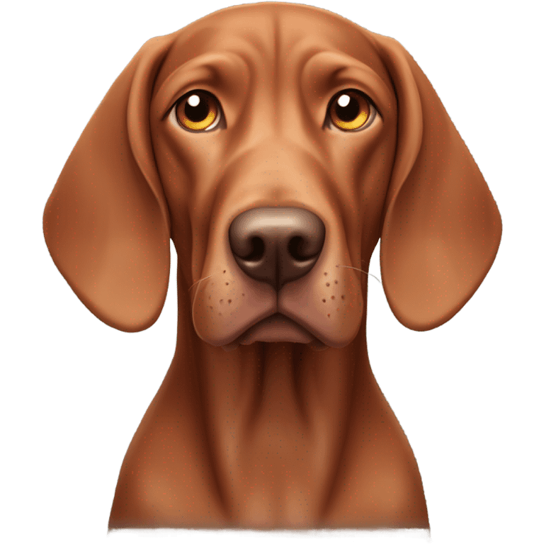 Old age viszla breed dog emoji