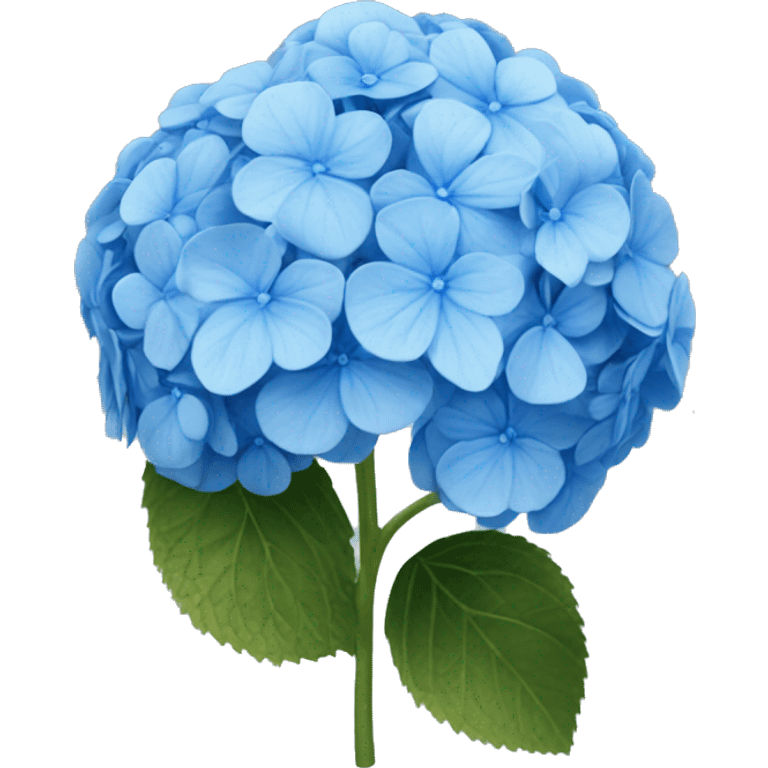 blue hydrangea flower emoji