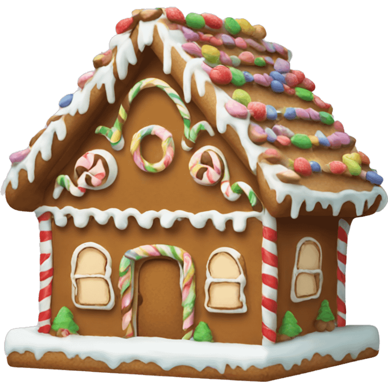 Gingerbread house emoji