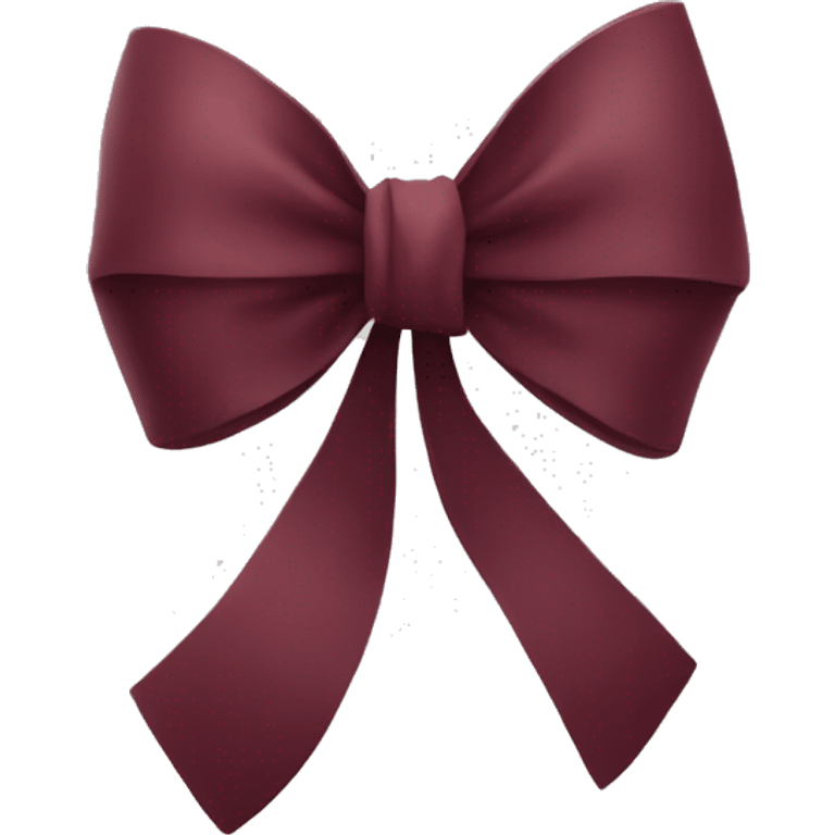 burgundy bow  emoji