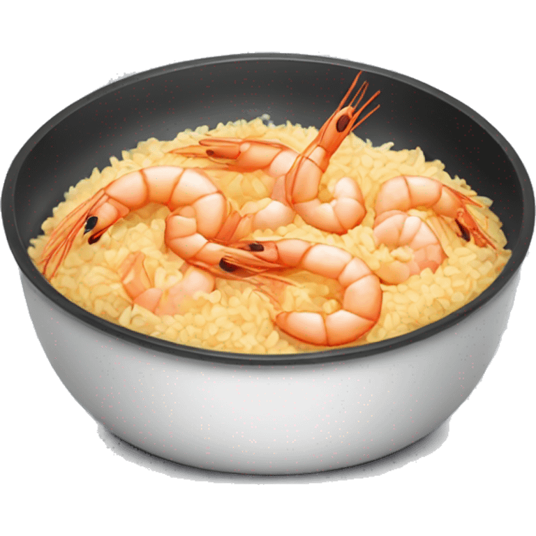 Shrimp frying rice emoji