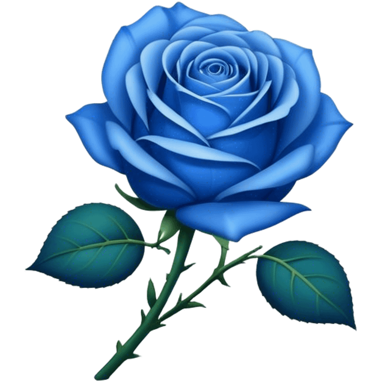 blue rose emoji