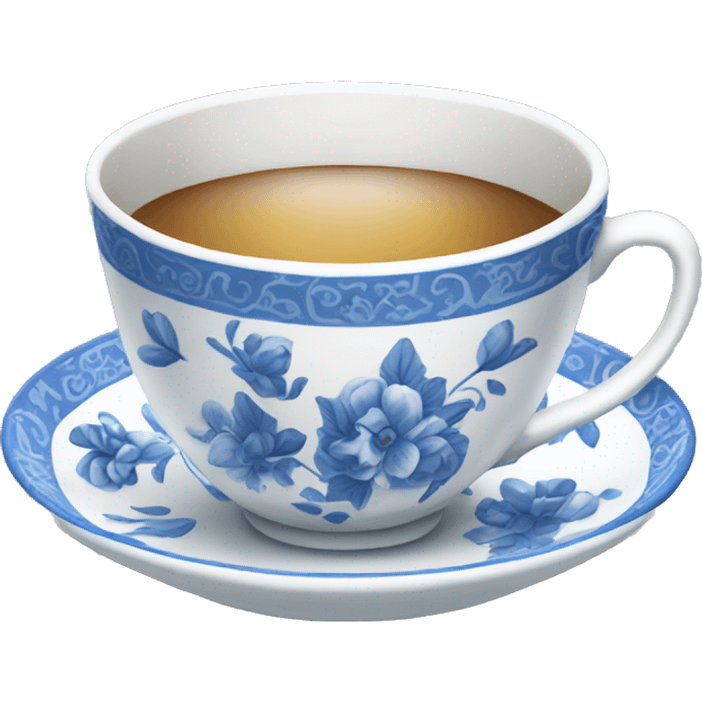 blue and white teacup emoji