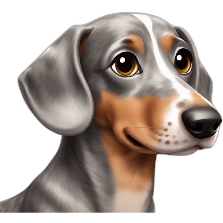 Merle dachshund emoji