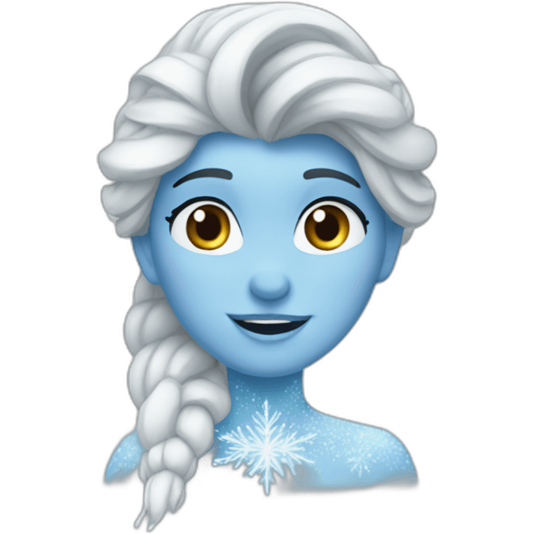 Frozen using a computer emoji