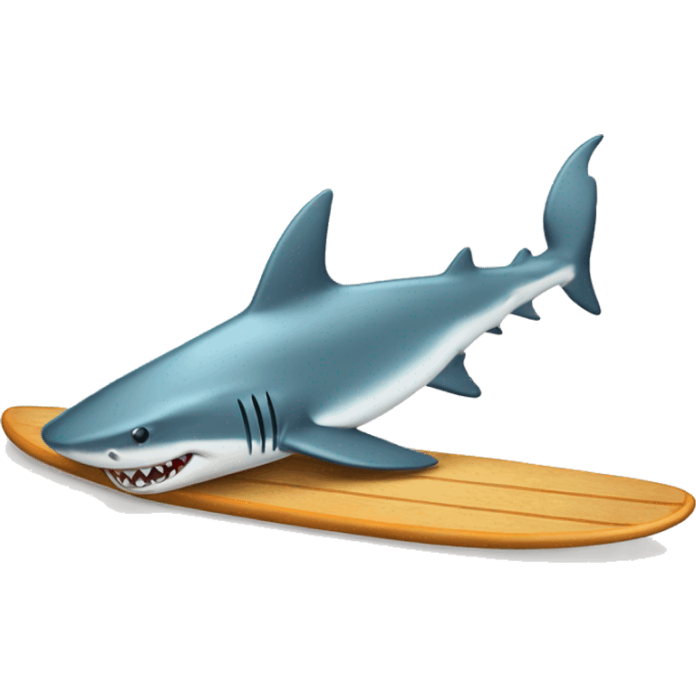 shark on surfboard  emoji