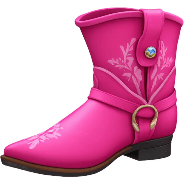 Pink Cossack boots emoji