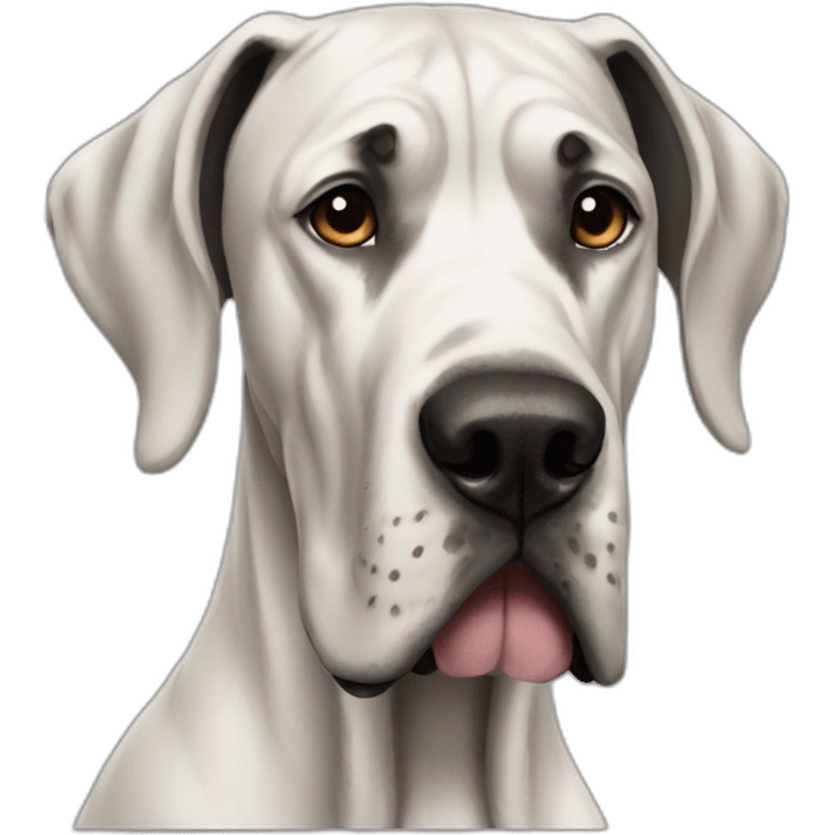 Dog great dane full-height emoji