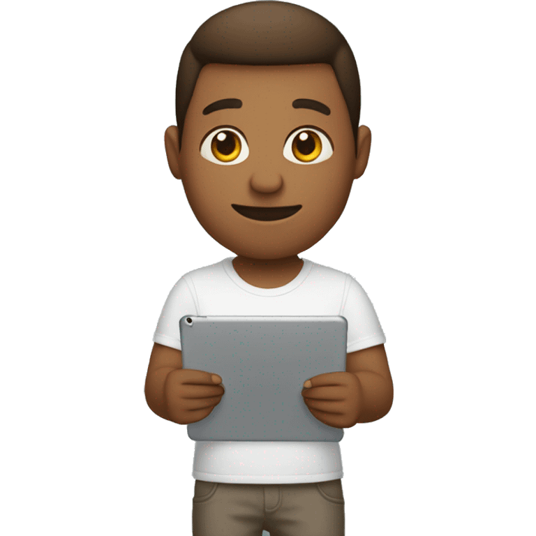 Human with iPad Pro in hand  emoji