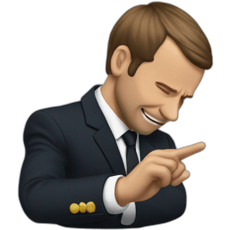 Macron dab emoji